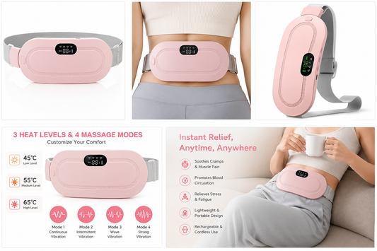 Portable Menstrual Heating Pad Belt for Women – Instant Period Pain Relief, Anytime, Anywhere