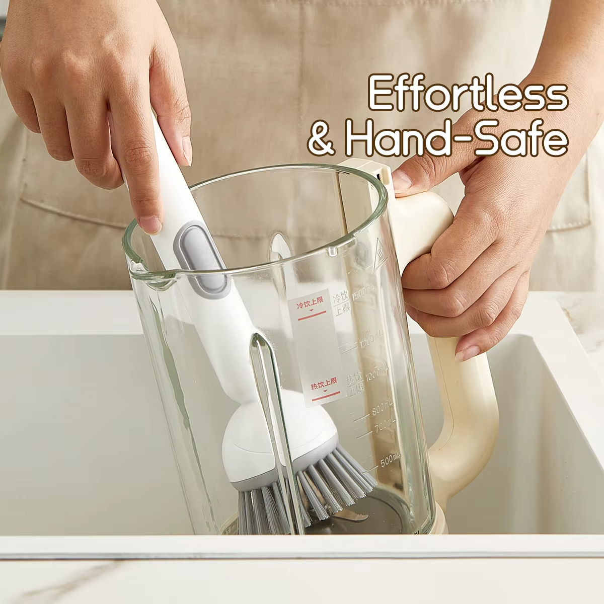360° Rotating Kitchen Cleaning Brush with Long Handle | Multi-Purpose Dish Scrubber & Pot Cleaning Brush