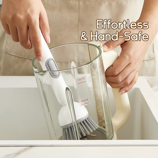360° Rotating Kitchen Cleaning Brush with Long Handle | Multi-Purpose Dish Scrubber & Pot Cleaning Brush