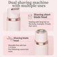 2 in 1 Women Electric Shaver Dual Head Bikini Trimmer for Women IPX7 Waterproof Wet & Dry Use Body Hair Trimmer and Facial Hair Remover for Bikini Underarm Leg Arm Body Face (Random Color)