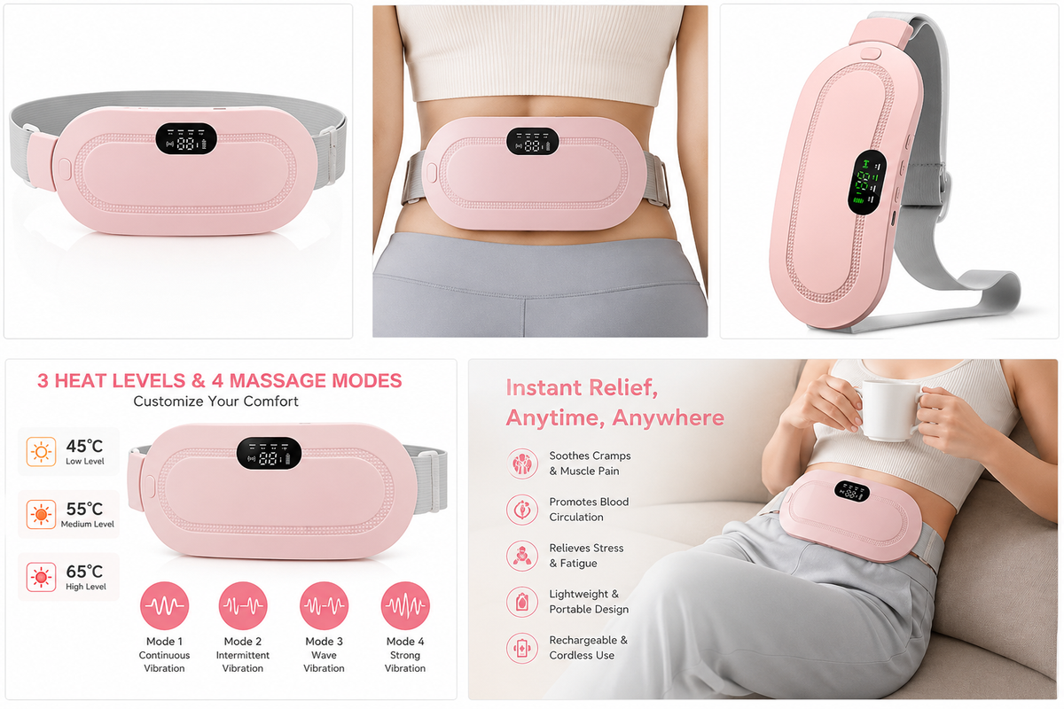 Portable Menstrual Heating Pad Belt for Women – Instant Period Pain Relief, Anytime, Anywhere