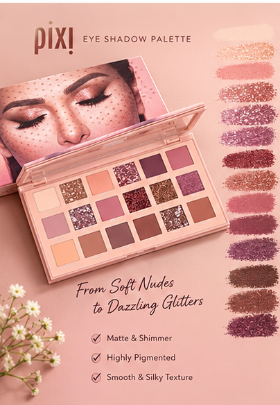 3-in-1 Makeup Combo Set – Blush Stick + 18 Color Eyeshadow Palette + 13 PCS Makeup Brushes Kit
