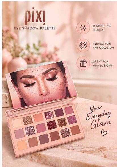 3-in-1 Makeup Combo Set – Blush Stick + 18 Color Eyeshadow Palette + 13 PCS Makeup Brushes Kit